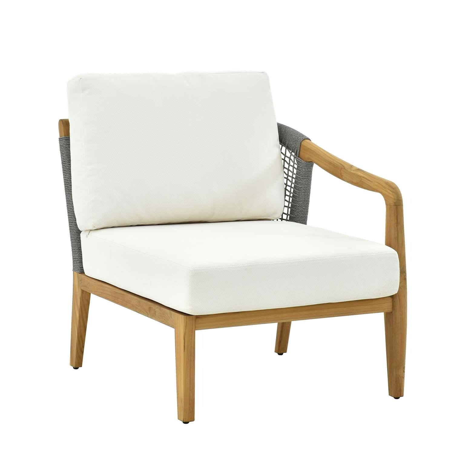 Ridgeview 8 Pc Set Teak Seating Set By Lakeview Outdoor Designs - Left Arm Chair - White Background thumbnail