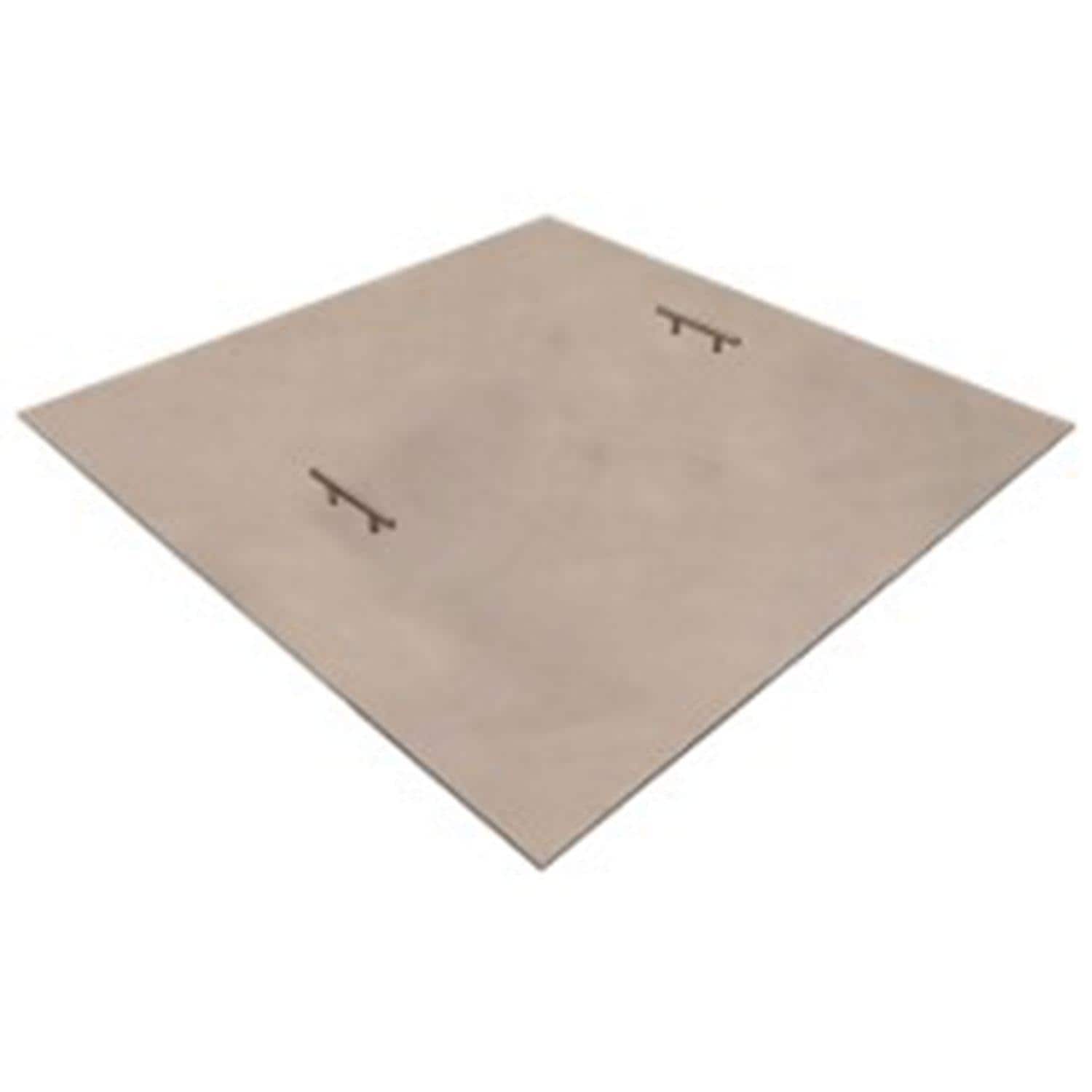 Warming Trends 50-in Square Double Handle Aluminum Fire Pit Cover For 48-in Openings