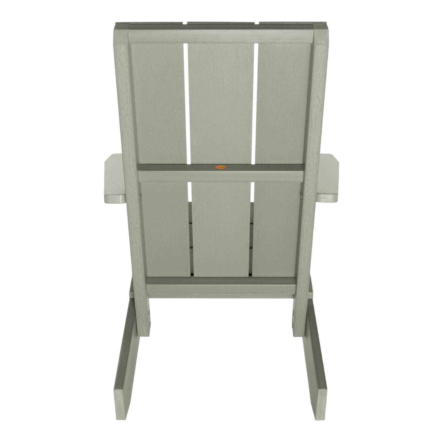 Lakeview Classical Cove Modern Adirondack Chair - Eucalyptus - Back thumbnail