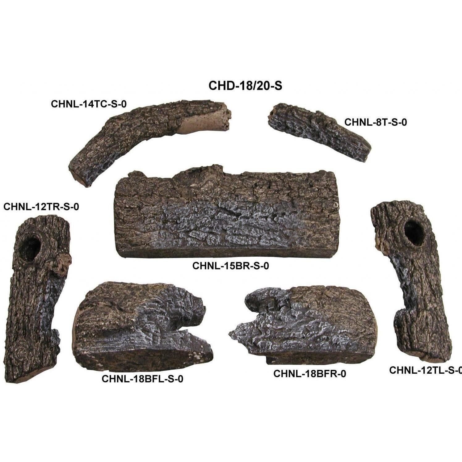 Peterson Real Fyre Charred Oak 18-Inch Log Breakdown thumbnail