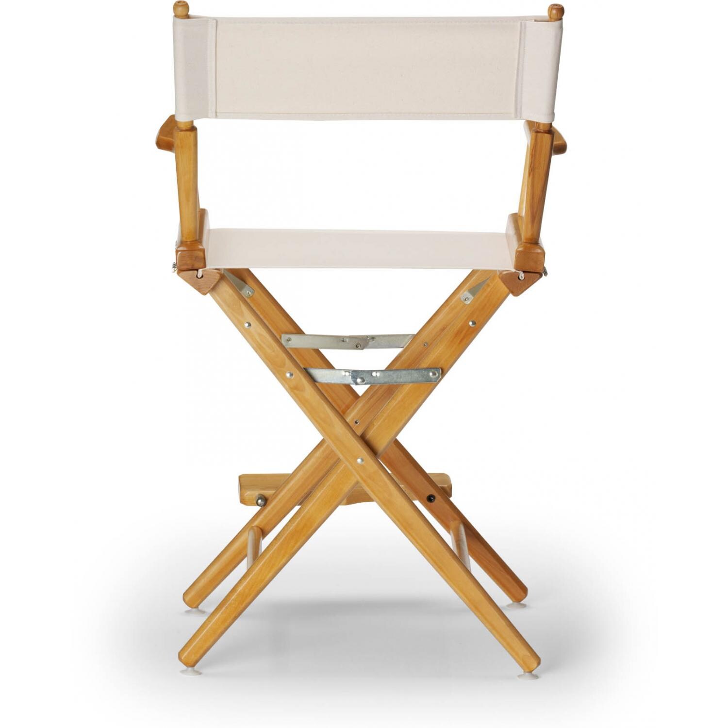World Famous Counter Height Director Chair By Telescope Casual - Back View (Shown in White With Varnish Finish) thumbnail