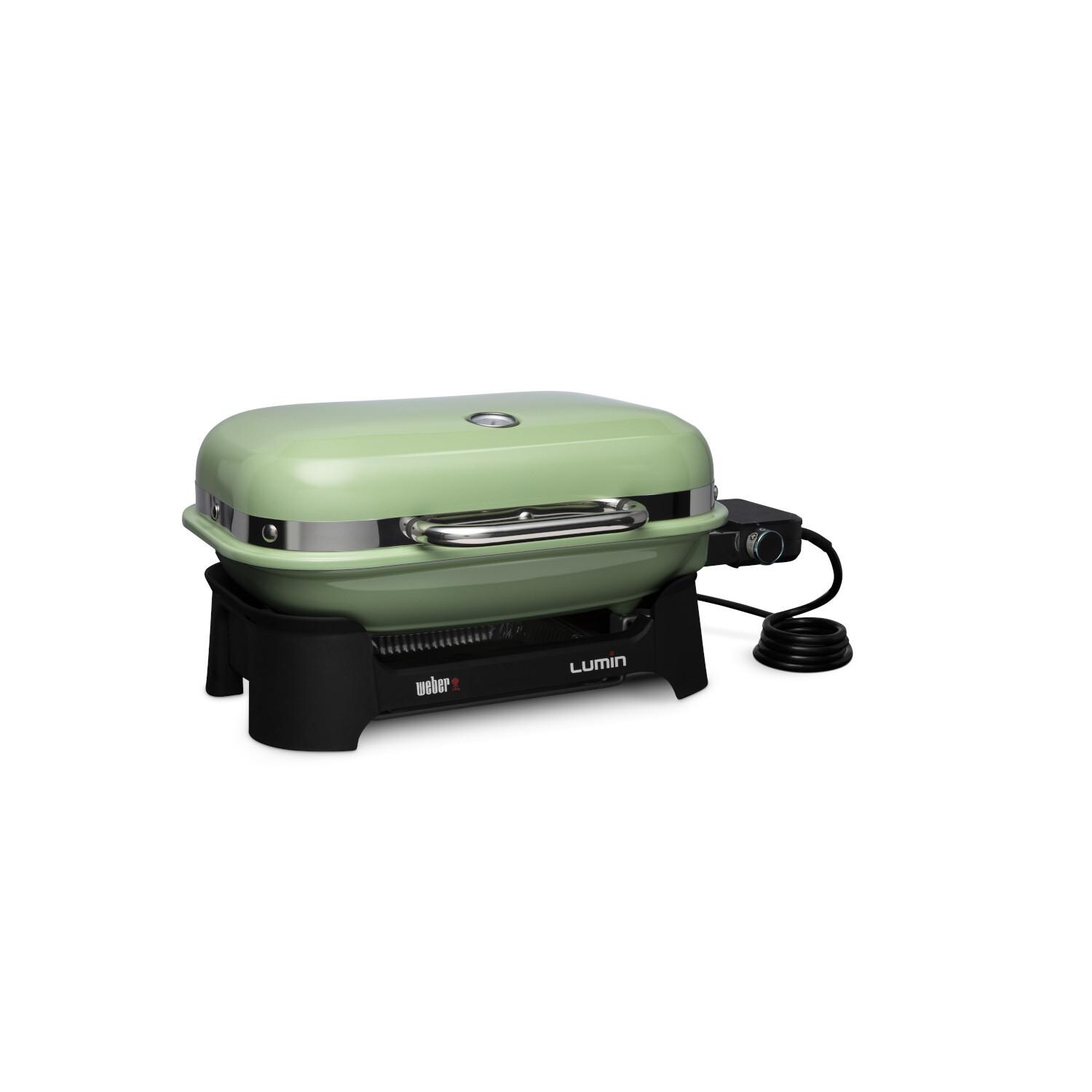 er Lumin Compact Portable 1560 Watt Electric Grill Seafoam Green