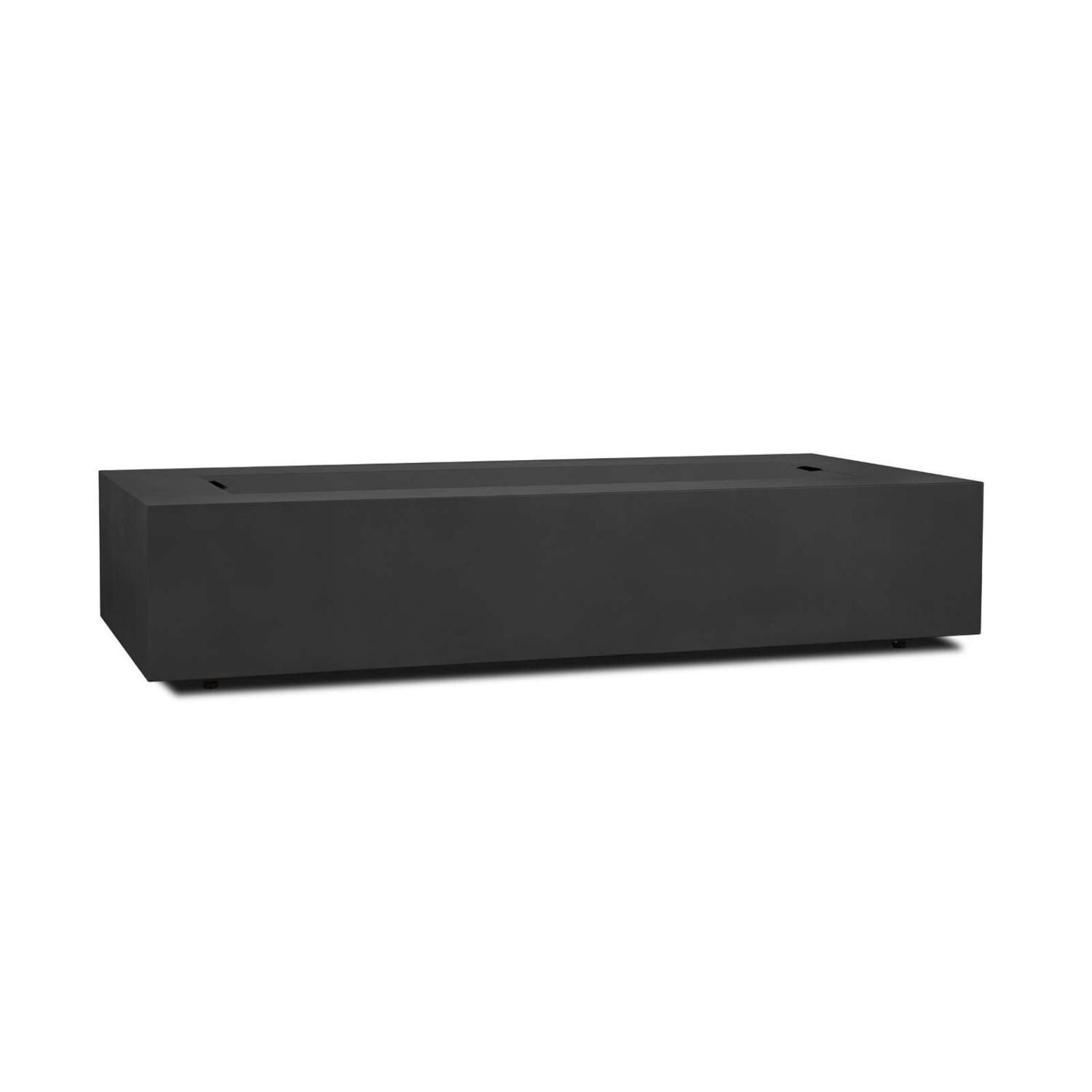 Lakeview SCC9814LPBLK Elysian 70-Inch Rectangle Propane Fire Table w/ NG Conversion Kit - Black - Lid On thumbnail