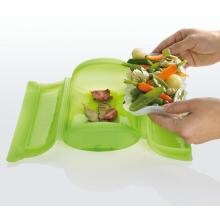 Lekue Steam Case With Tray - Green image