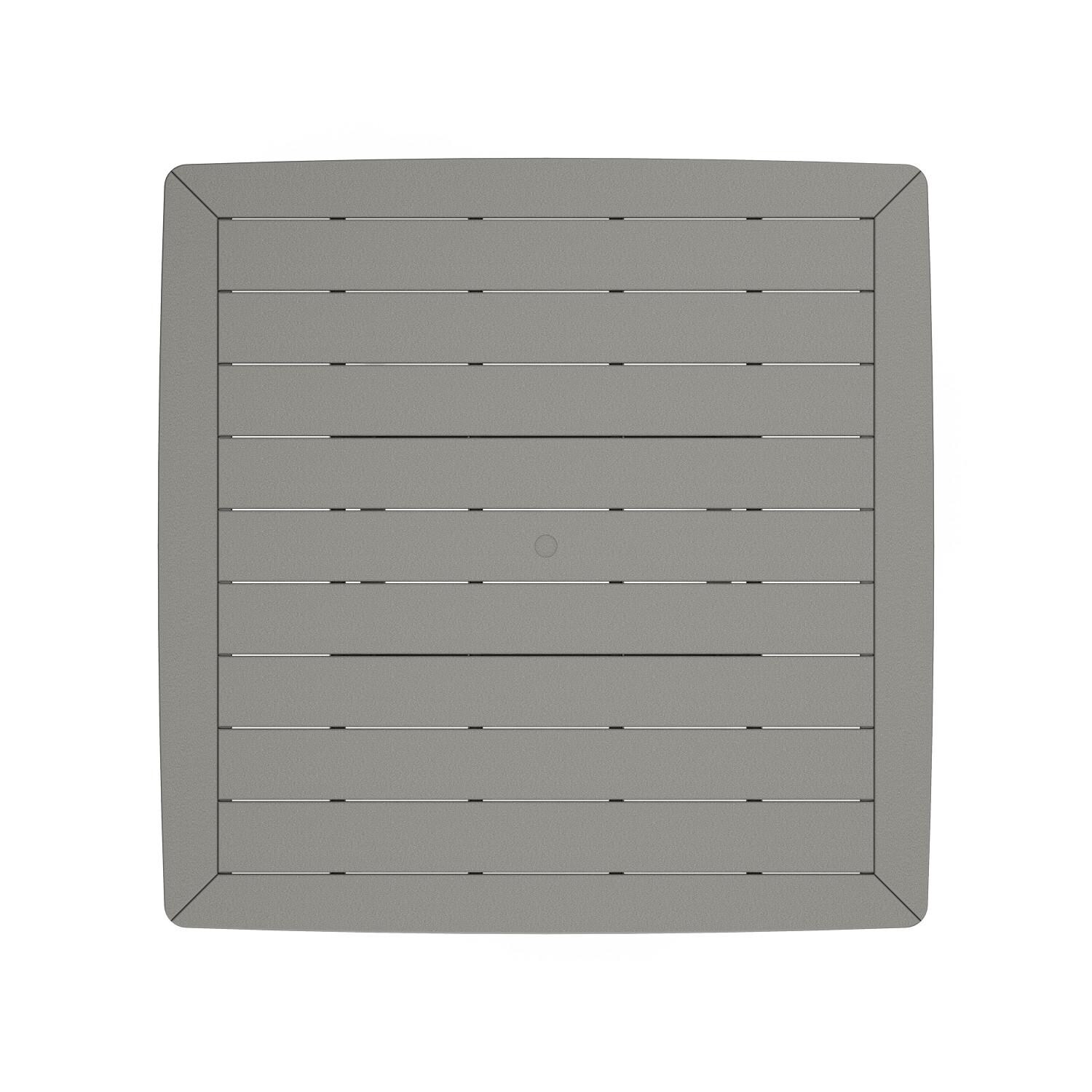 POLYWOOD PLB85-T2L1GY Nautical Trestle 59-Inch Bar Table - Top View thumbnail