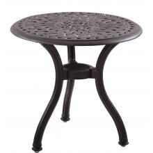Darlee Series 60 Cast Aluminum Round Patio End Table - Mocha image