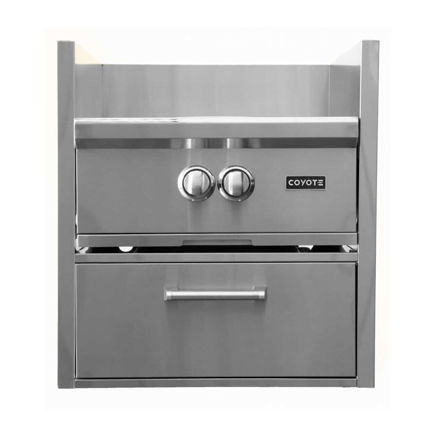 Coyote Outdoor Living Built-In Propane Power Burner w/ Asado Smoker Insert Sleeve - Closed thumbnail