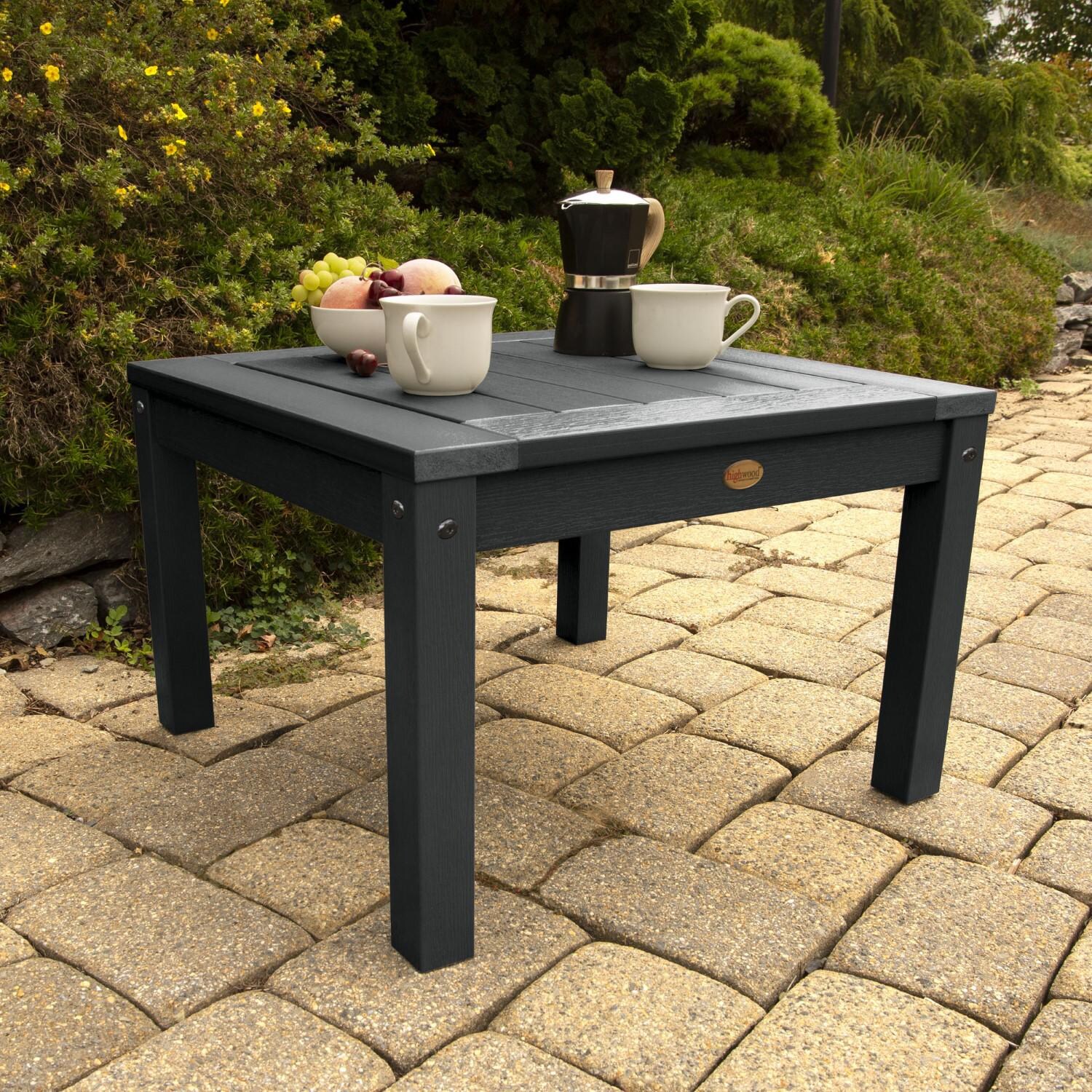 Lakeview Adirondack Side Table - Black