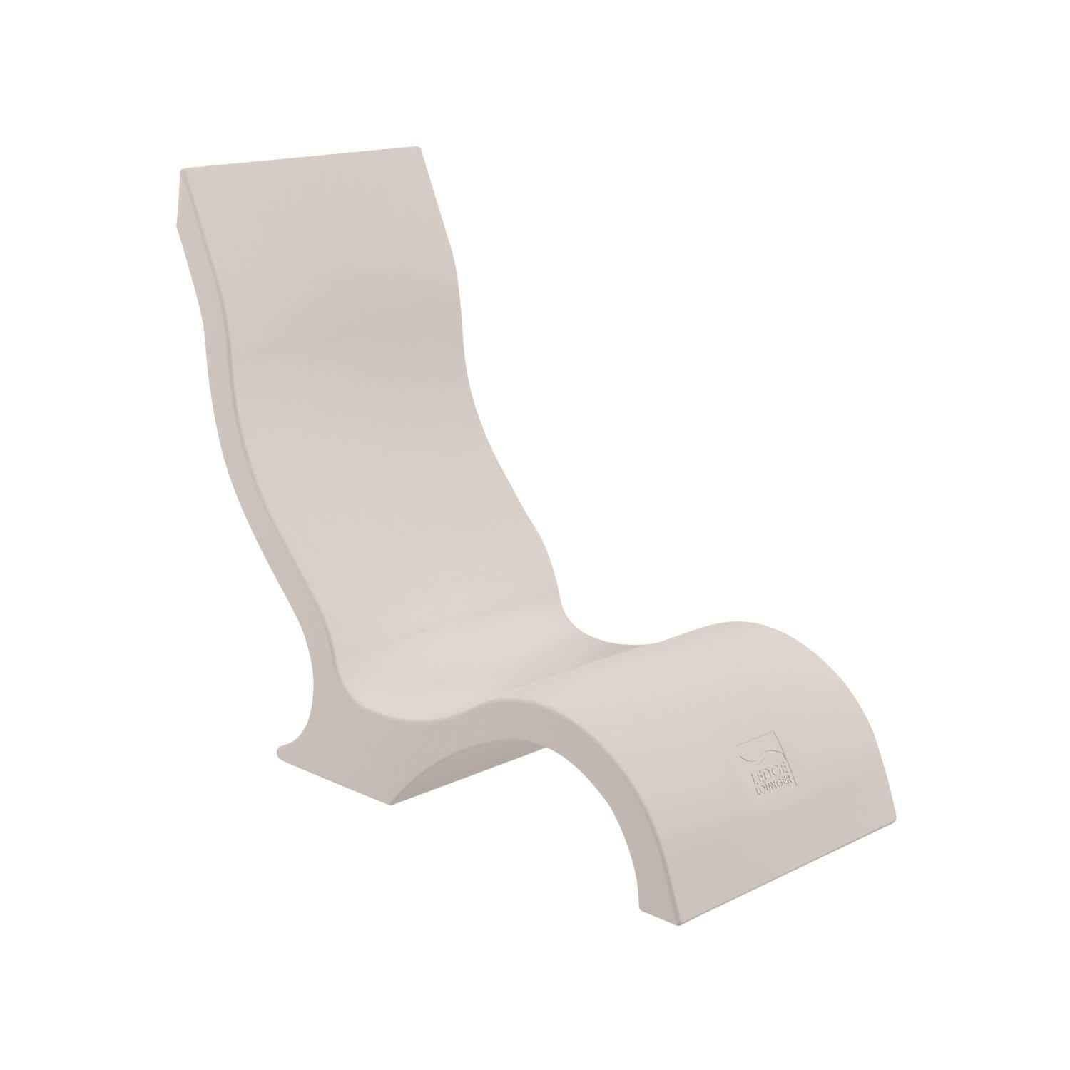 Ledge Lounger Signature Polyresin In Pool Chair in Cloud by - LL-SG-CR-CL