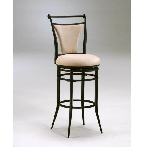 Hillsdale Cierra 30 Inch Swivel Bar Stool - Fawn/Black