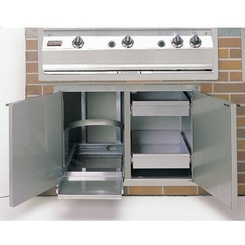 Fire Magic Select 30 Inch Double Access Door With Drawers And Propane Tank Storage - Open View thumbnail