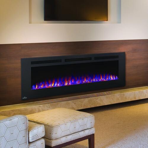 Napoleon NEFL60FH-MT 60-Inch Linear Wall Mount Electric Fireplace W/Mesh Front - Lifestyle thumbnail
