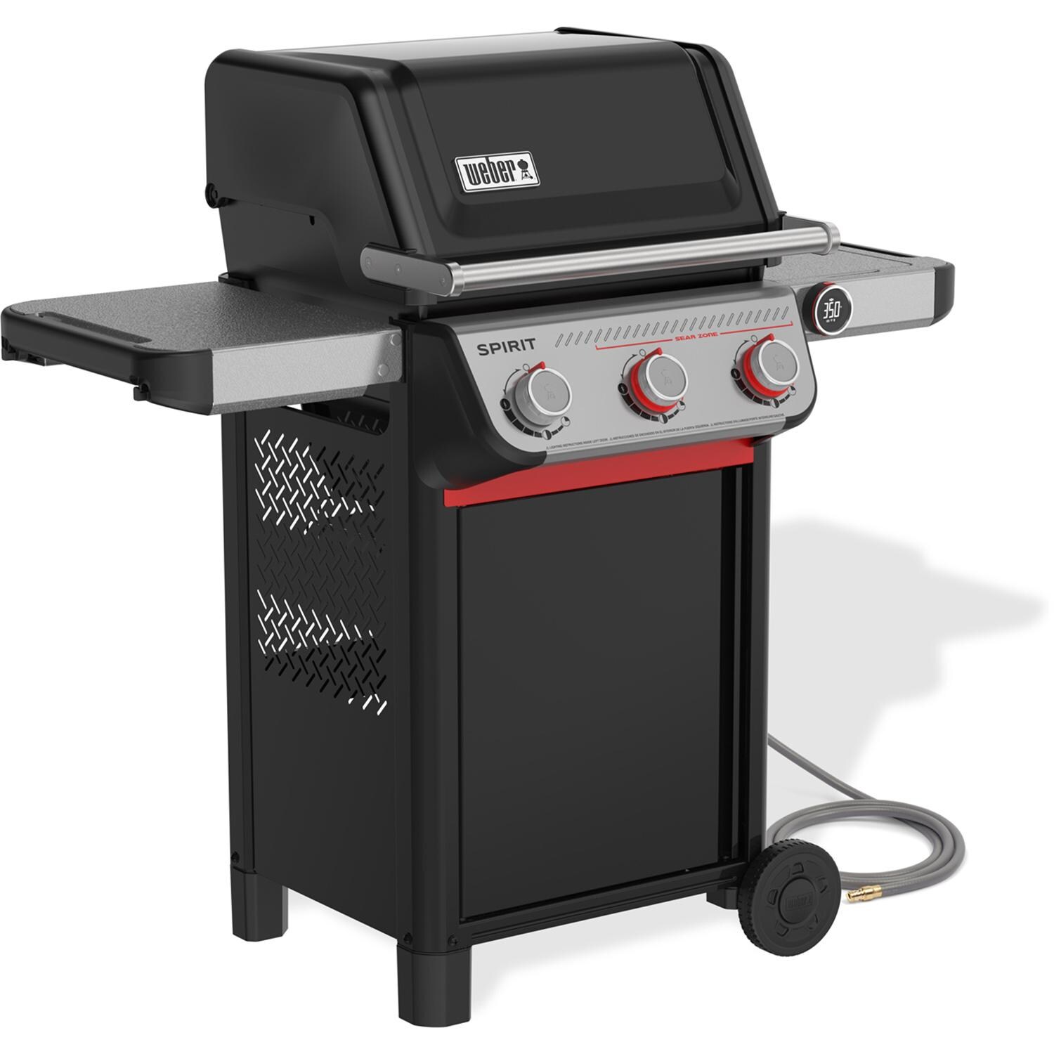 Weber Spirit EX-325 Smart Natural Gas Grill - Black - 1501844 - Angled Left - White Background thumbnail