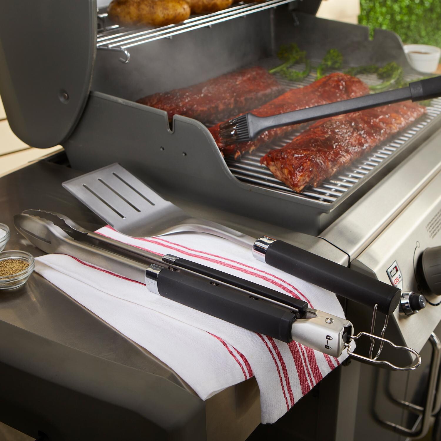 Weber 6772 Precision 3-Piece Grilling Tool Set - Basting Ribs thumbnail