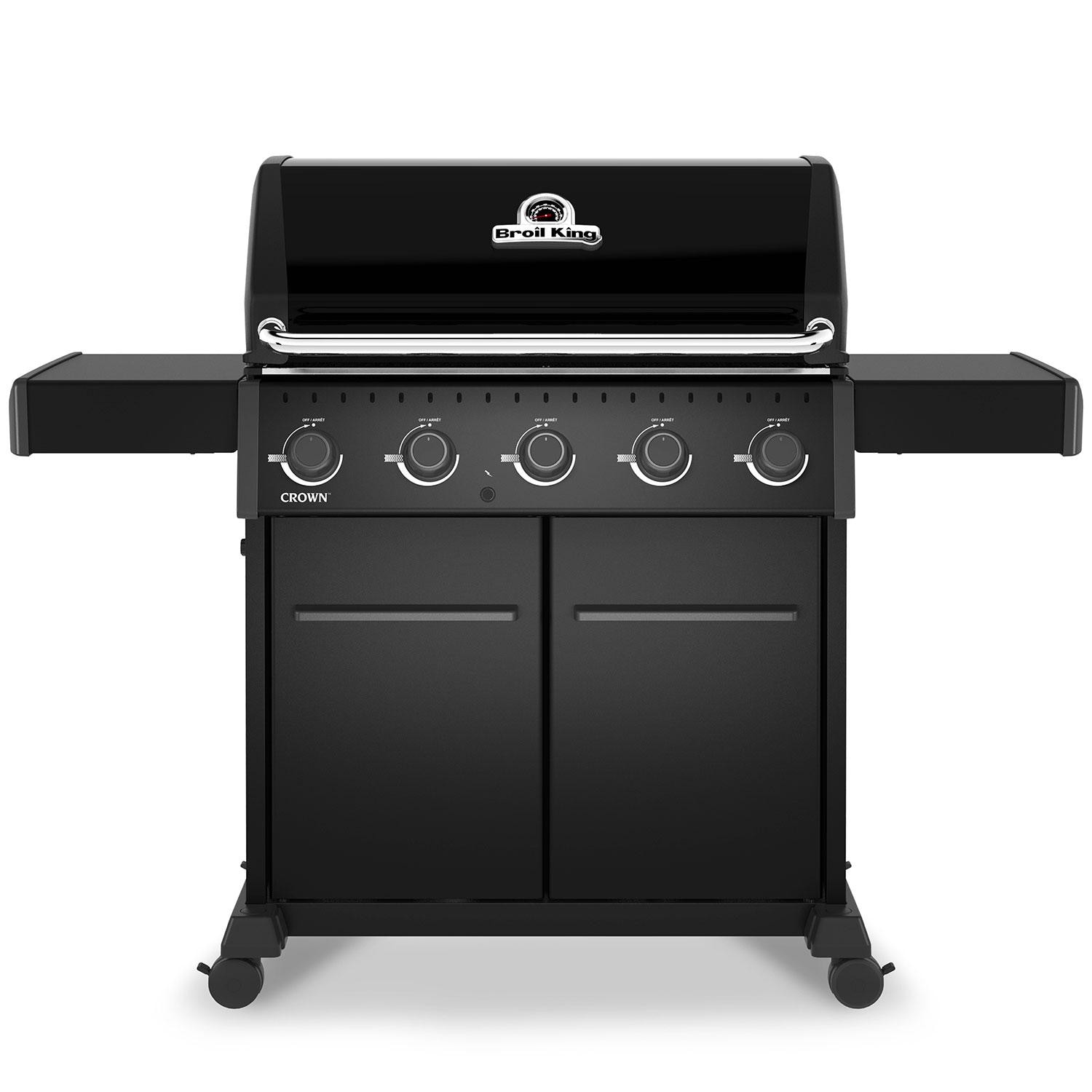 Broil King 866157 Crown 520 Shadow 5 Burner Natural Gas Grill - Black - White Background thumbnail
