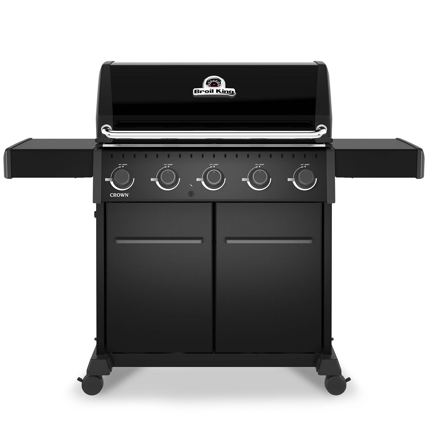 Broil King 866157 Crown 520 Shadow 5 Burner Natural Gas Grill - Black - White Background thumbnail