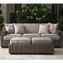 Blue Olive 2 Piece Wicker Patio Conversation Set W/ Sunbrella Fabric By Tommy Bahama