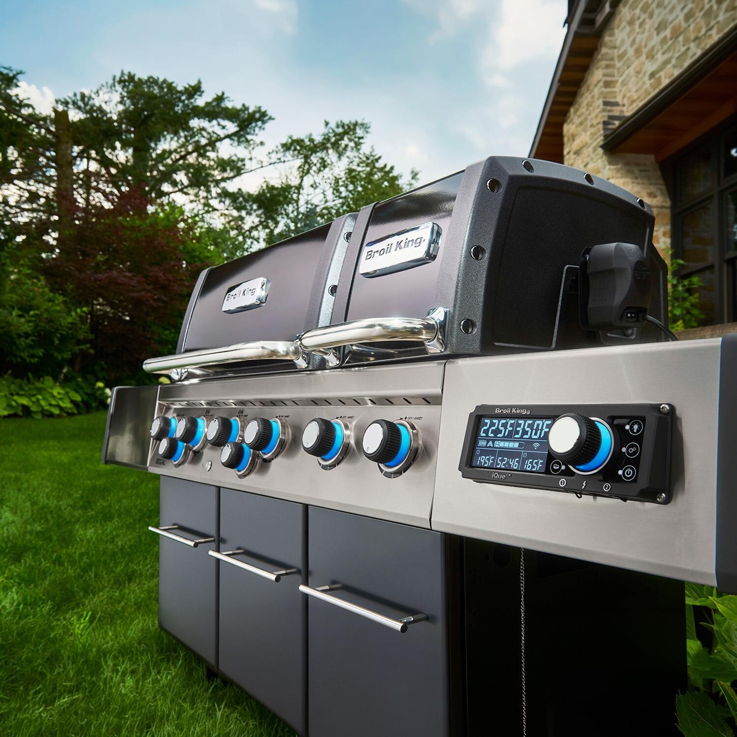 Broil King 689244 Regal Q 690 Pro IR Propane Grill - Up Close in Yard - Lifestyle thumbnail