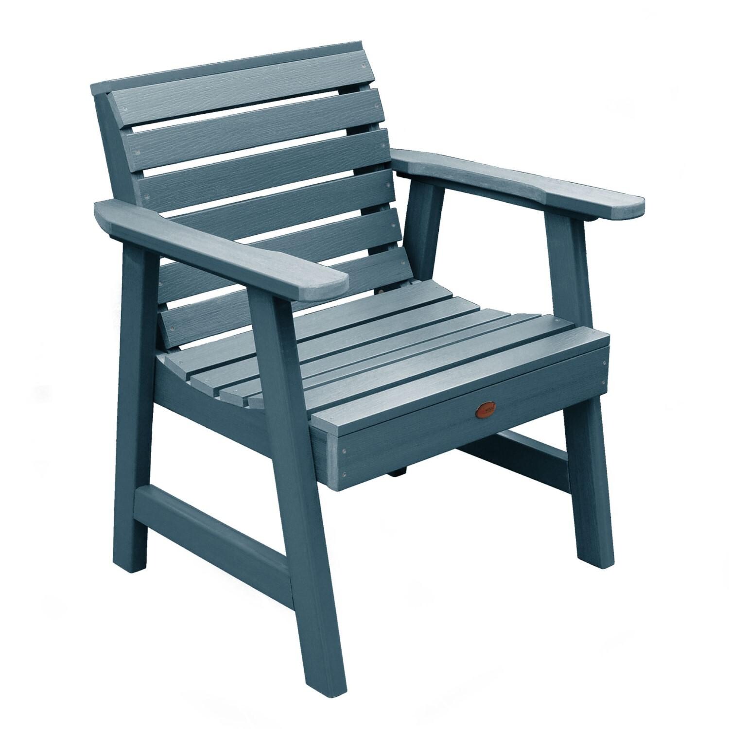 Lakeview Elm Pointe Garden Chair - Nantucket Blue - On White thumbnail