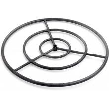 Lakeview Outdoor Designs 30-Inch Three-Spoke Round Natural Gas Triple-Ring Burner - Black Steel image