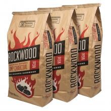 Rockwood All-Natural Hardwood Lump Charcoal - 20 Lbs - 3 Pack