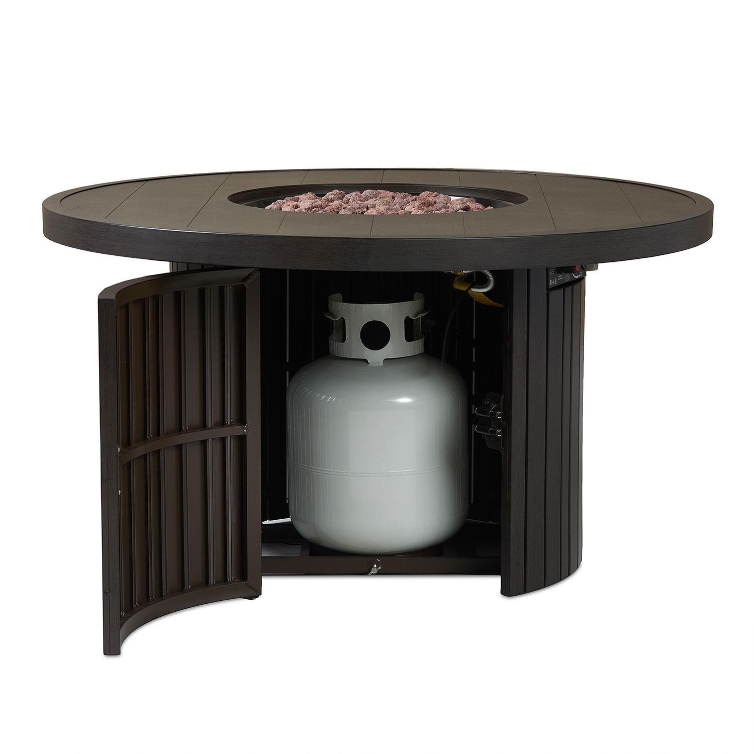 Westlook 40-in Round Metal Propane Fire Table in Bronze Coral by Lakeview Outdoor Designs - Detail thumbnail
