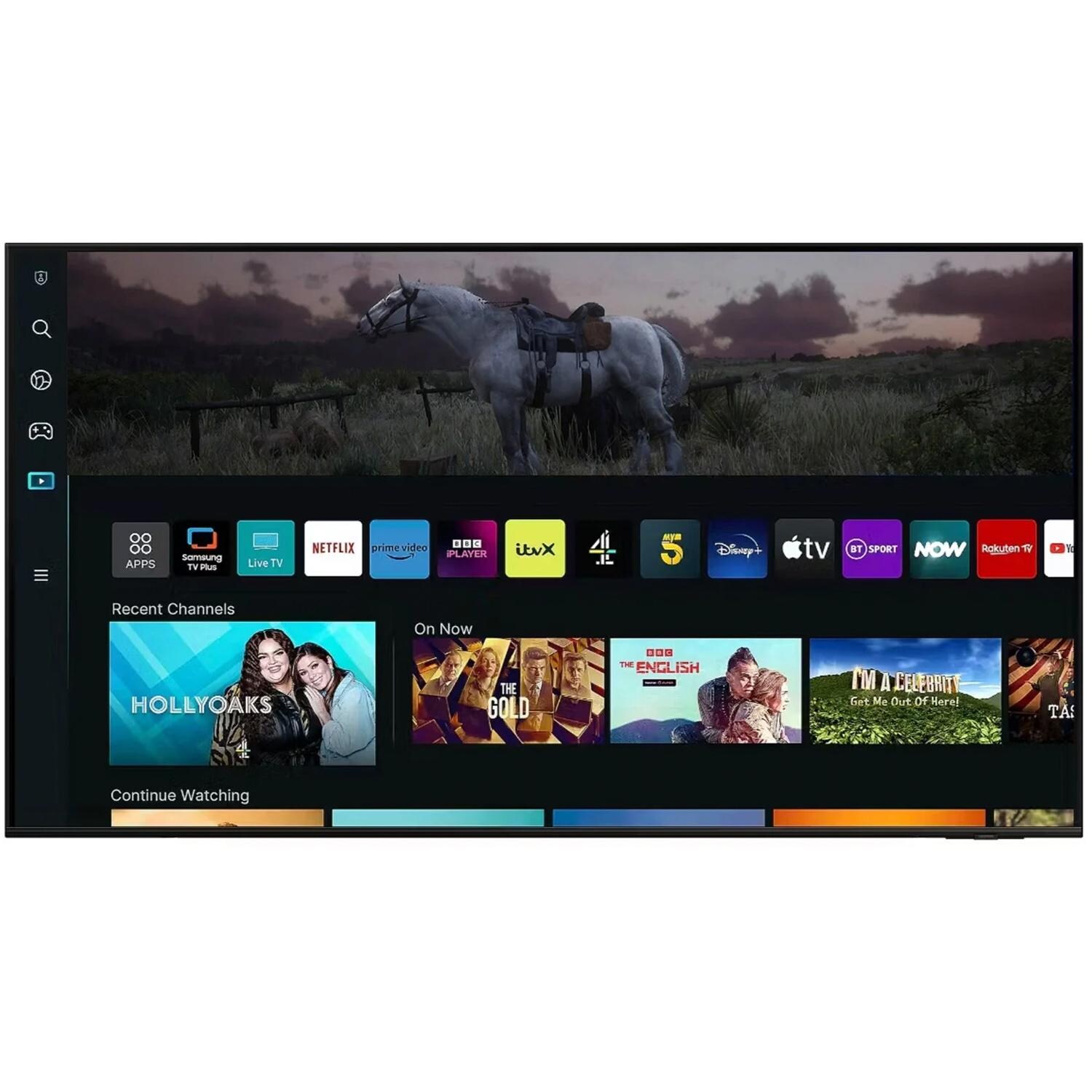 Titan BQG-S100-QLED-085-010 S100 Series 85 Inch Full Sun 4K QLED BackLit Edge Smart Outdoor TV W/ Built-In Alexa - Apps - White Background thumbnail