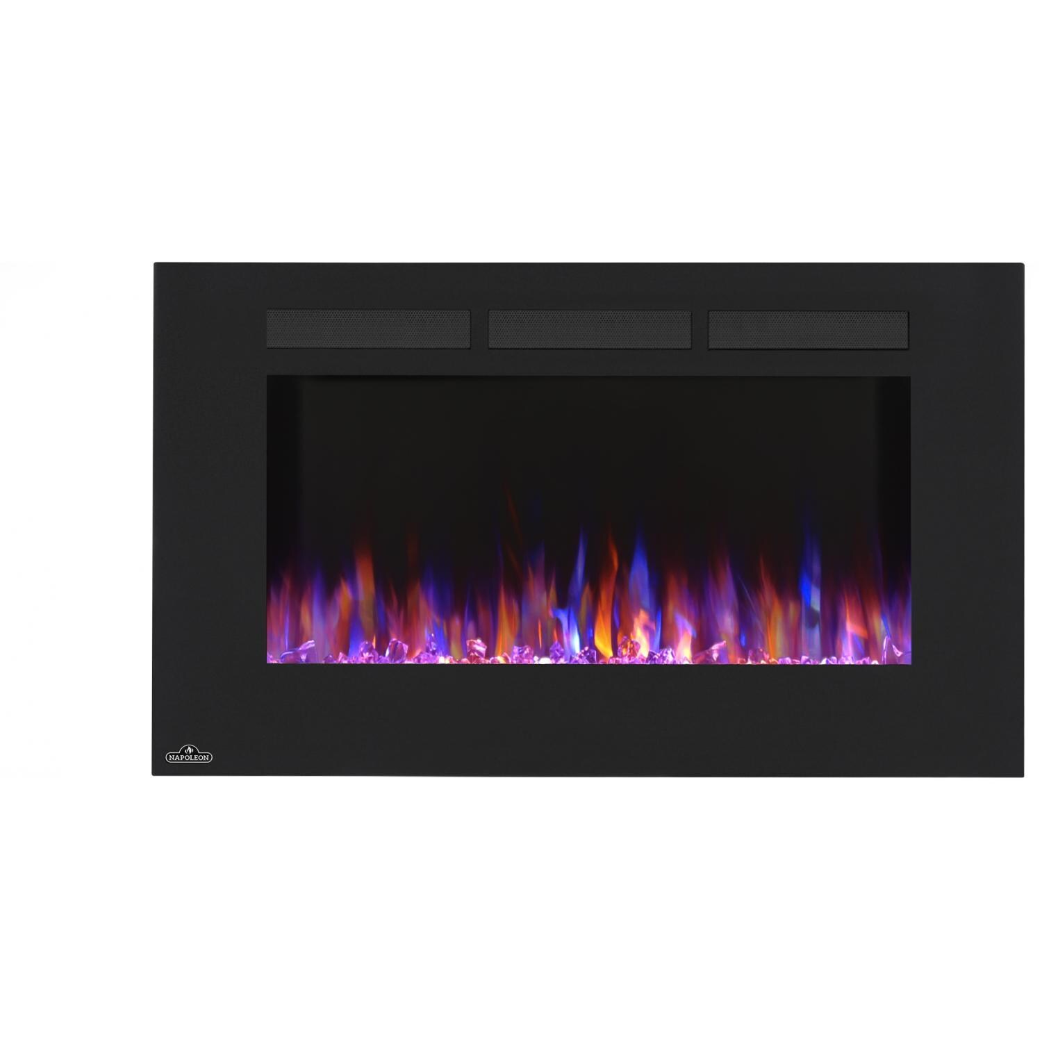 Napoleon Allure 42 Inch Linear Wall Mount Electric Fireplace Linear Wall Mount Electric Fireplace
