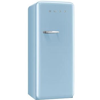 Smeg 9.22 Cu. Ft. Right Hinge Retro Style Refrigerator / Freezer - Pastel Blue FAB28UPBR1