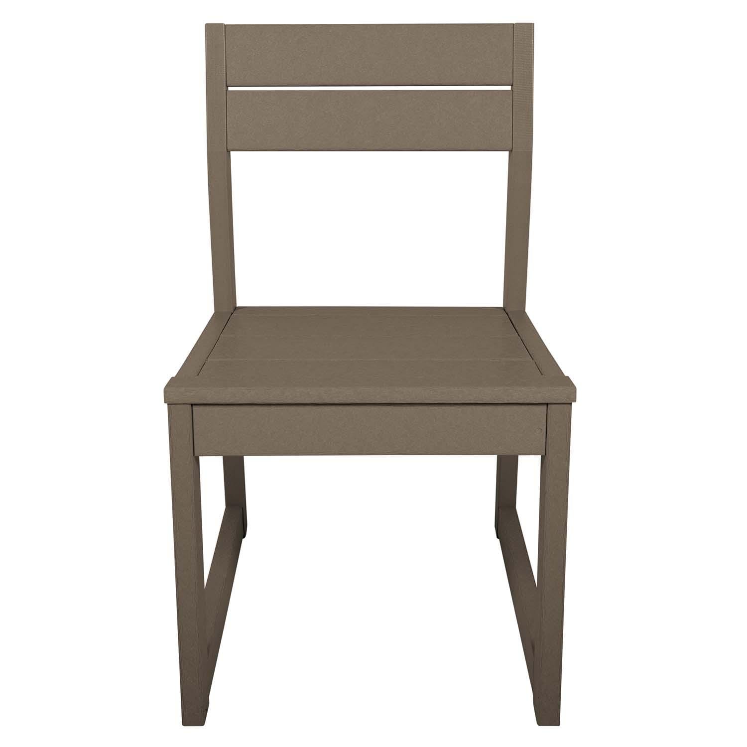 Hazel Cove Recycled Plastic Dining Side Chair in Cabana Tan by Lakeview Outdoor Designs - White Background thumbnail