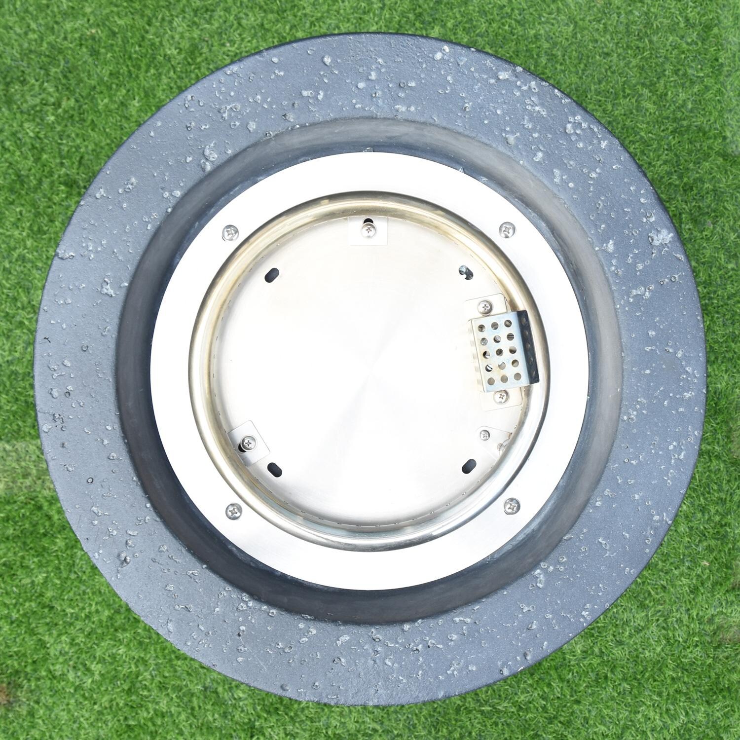 Elementi OFG602-LP Modeno Lava Tube 18-Inch Propane Fire Pit Enclosure - Top View thumbnail