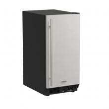 Marvel 25 Lb. 15-Inch Reversible Hinge Crescent Ice Machine - Stainless Steel - MA15CRS1XS image