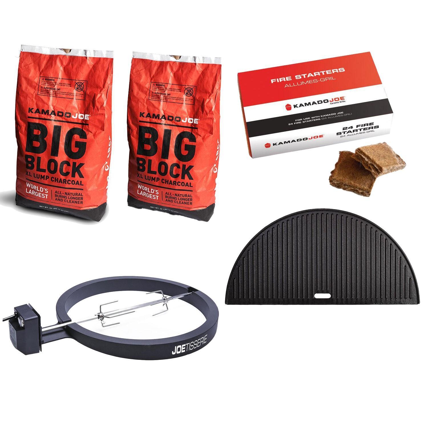 Kamado Joe 24-in Starter Bundle - Included in Gift Set - White Background thumbnail