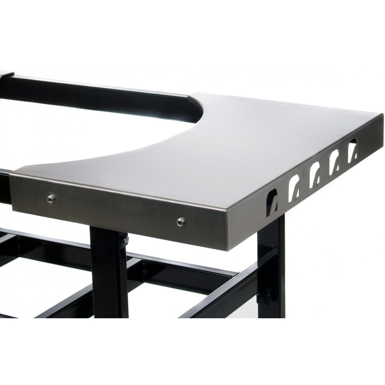 Primo PG00320 Steel Cart With Stainless Steel Side Tables For Oval Junior - Side Table thumbnail