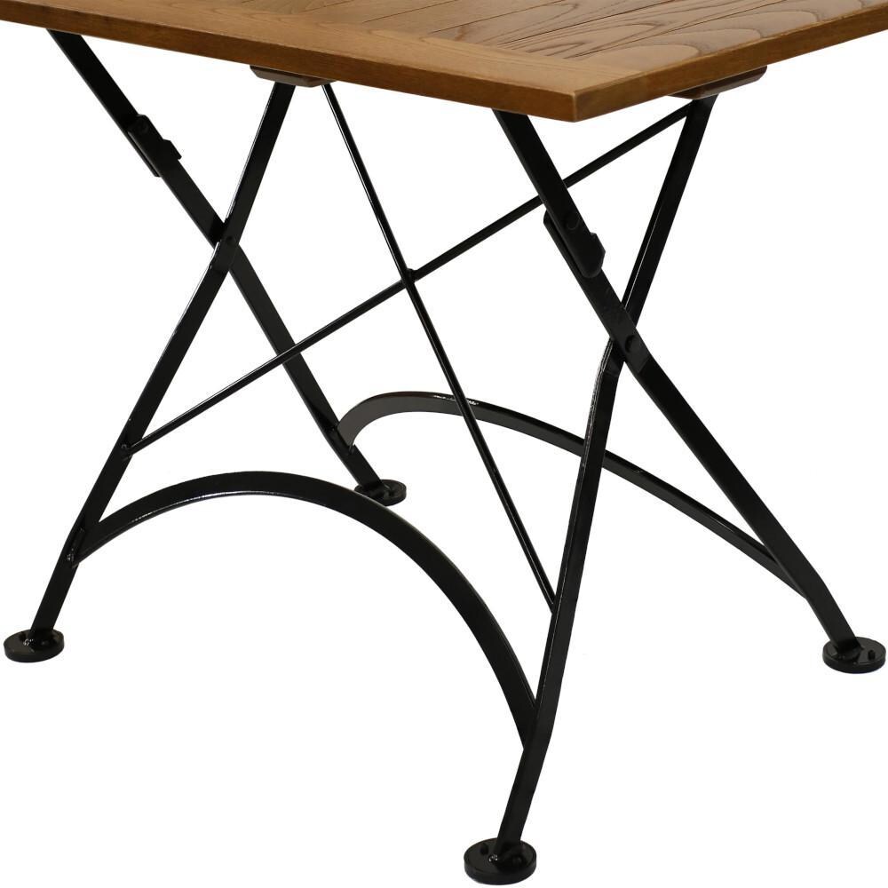 Ultimate Patio 48-Inch European Chestnut Wood Folding Dining Table - Base thumbnail