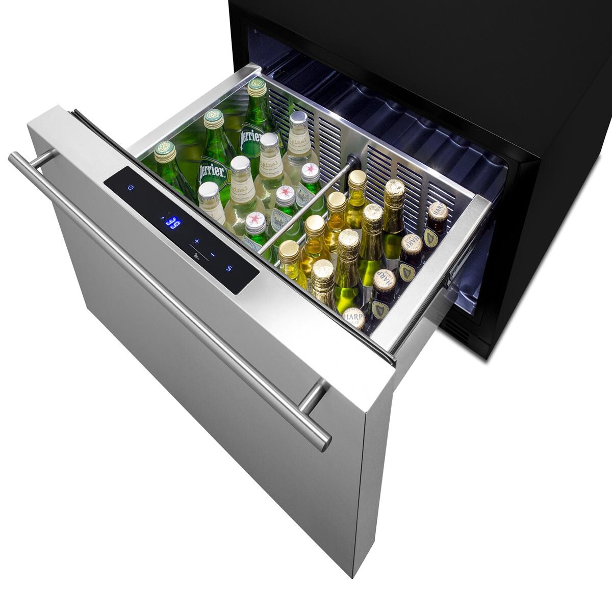 Summit FF1DSS Commercial 21 1/2-Inch 1.6 Cu. Ft. Built-In Drawer Refrigerator - Drinks thumbnail