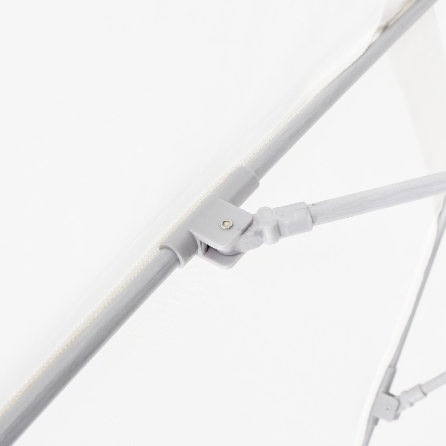 California Umbrella Allure Series 9 Ft Octagonal Stainless Steel Patio Umbrella W/ Pulley Lift & Fiberglass Ribs - Rib Detail 2 thumbnail