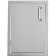 BBQGuys.com Kingston Series 17-Inch Stainless Steel Left-Hinged Single Access Door - Vertical