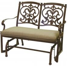 Darlee Santa Barbara Cast Aluminum Patio Bench Glider - Antique Bronze