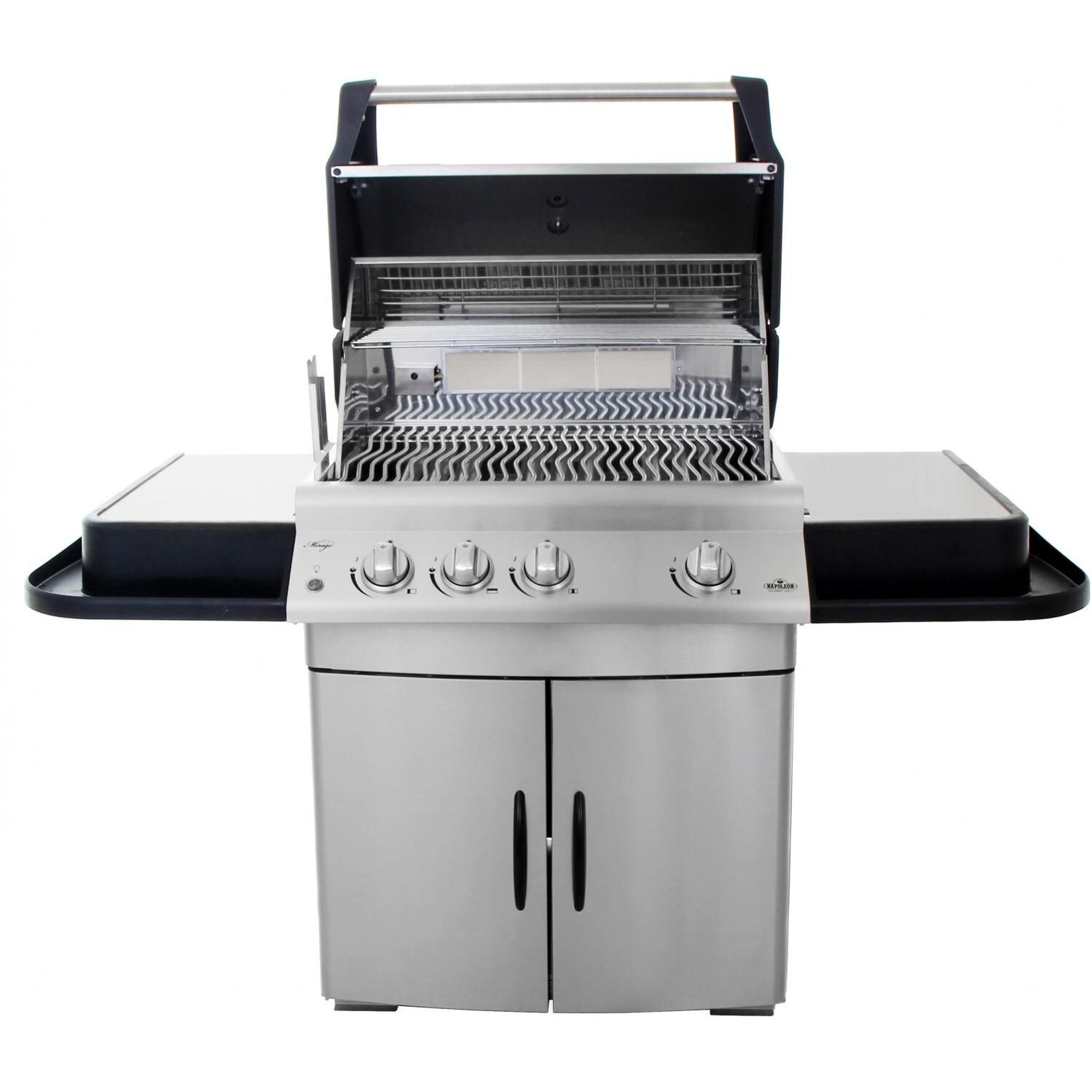 Napoleon Mirage 485 Propane Gas Grill On Cart Open thumbnail