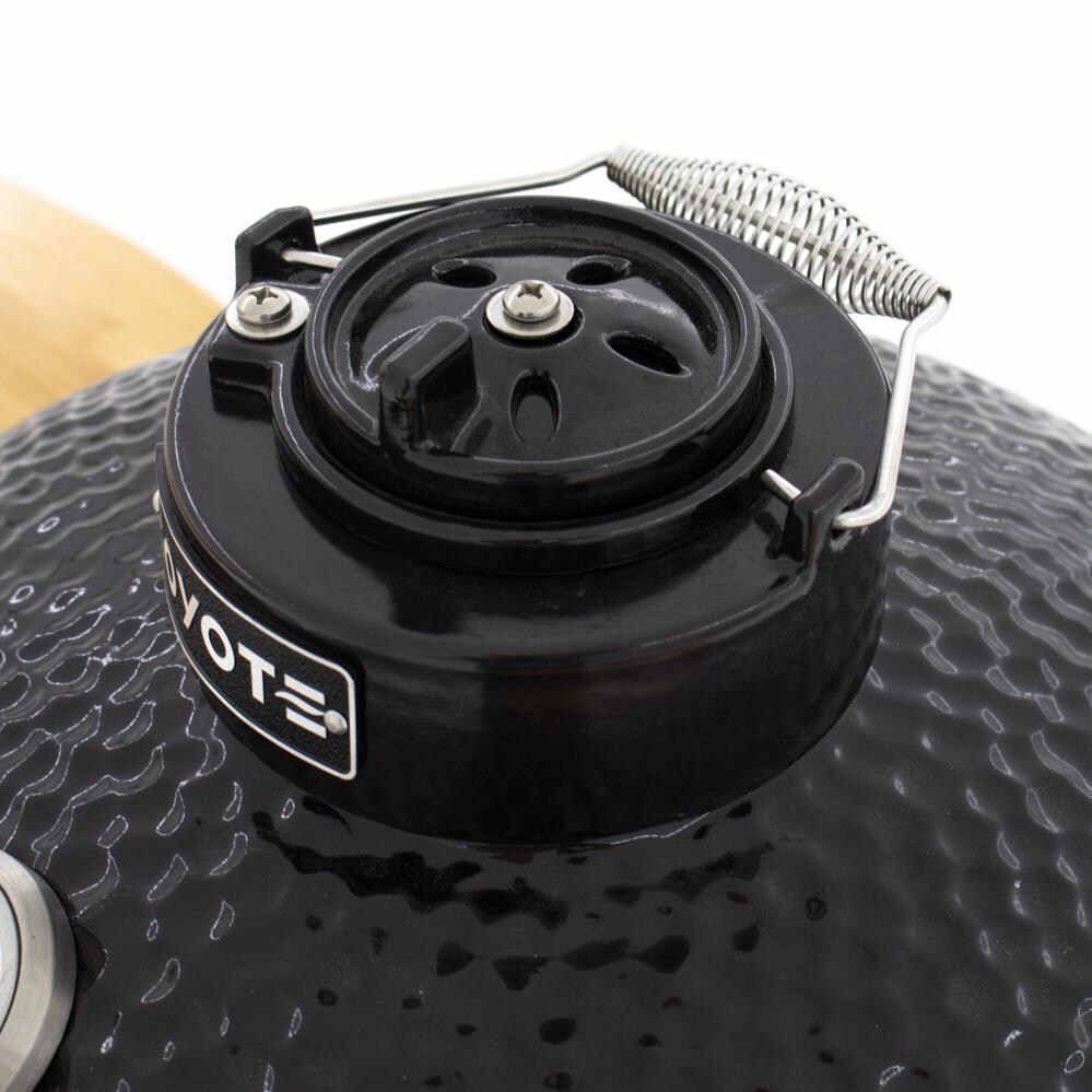 Coyote C1CHCS-FS Asado Freestanding Ceramic Grill - Top Adjustable Vent Detail View thumbnail