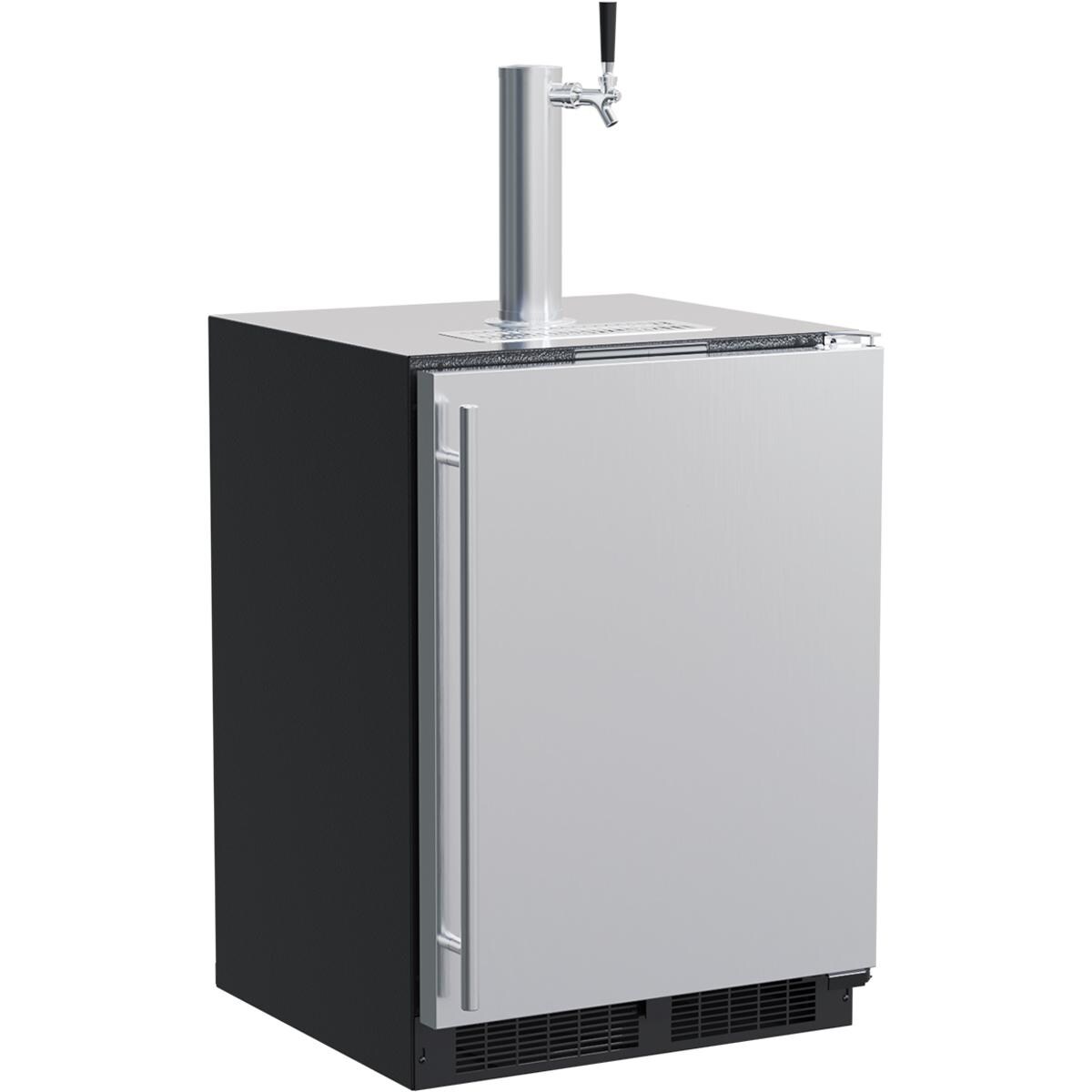 Marvel 24-Inch 5.7 Cu. Ft. Built-in Single Tap Beer Dispenser - Stainless Steel - MLKR224SS01A