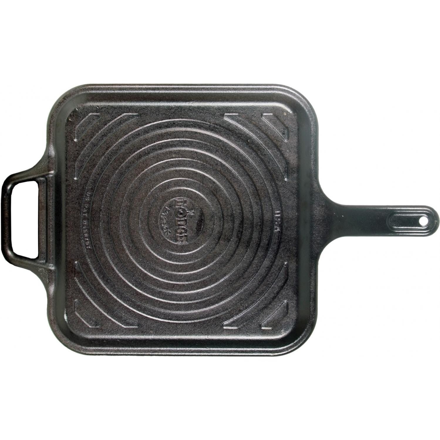 Lodge 12 Inch Square Cast Iron Grill Pan thumbnail