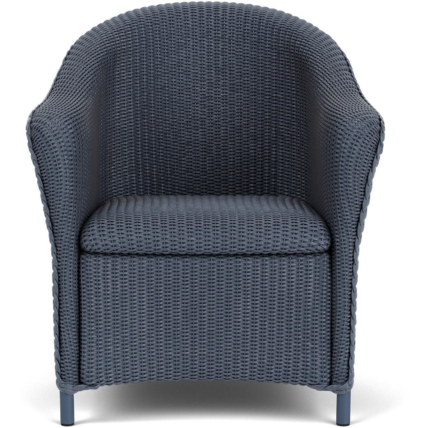 Lloyd Flanders Reflections Dining Armchair W/ Padded Seat in Denim Blue Finish thumbnail