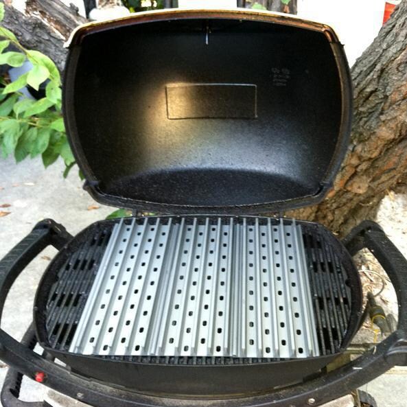 GrillGrate 19.25-Inch Inch Hard Anodized Aluminum Grill Surface Set- Installed On A Grill thumbnail