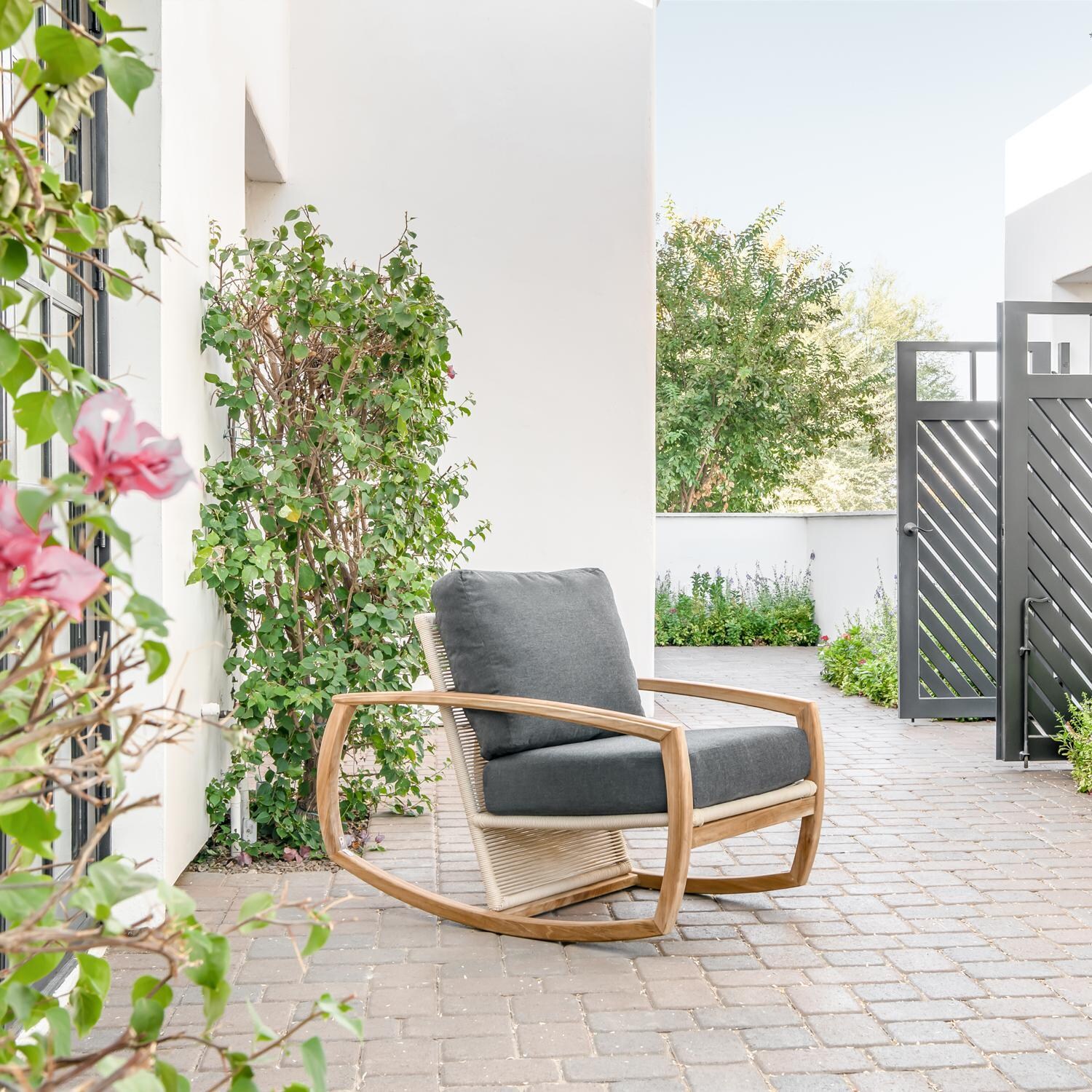 Teak + Table Capri Rocker in Carbon - Lifestyle thumbnail