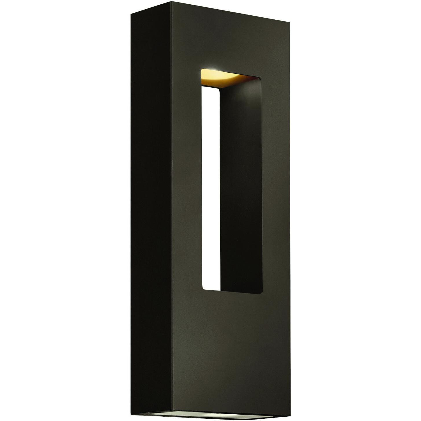 Hinkley Lighting Atlantis Two Light 16-Inch LED Dark Sky Outdoor Wall Light - Bronze - 1648BZ-LED