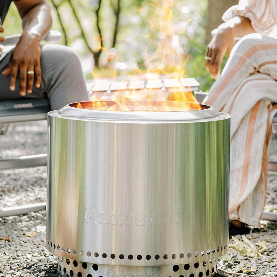 Bonfire 22 Inch Round Stainless Steel Wood-Burning Fire Pit in