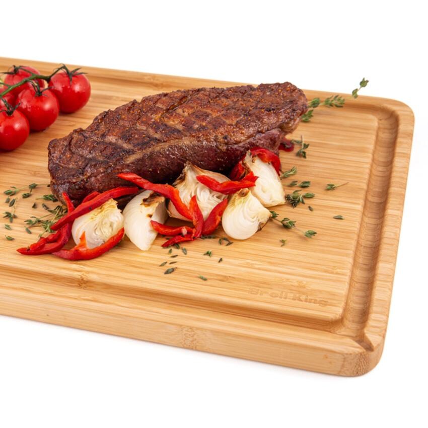 Broil King Bamboo Baron Cutting/ Serving Board - 68428 - Serving - White Background thumbnail
