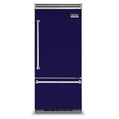 Viking Professional 5 Series 36-Inch 20.4 Cu. Ft. Built-In Left Hinge Bottom Freezer Refrigerator - Cobalt Blue - VCBB5363ELCB thumbnail